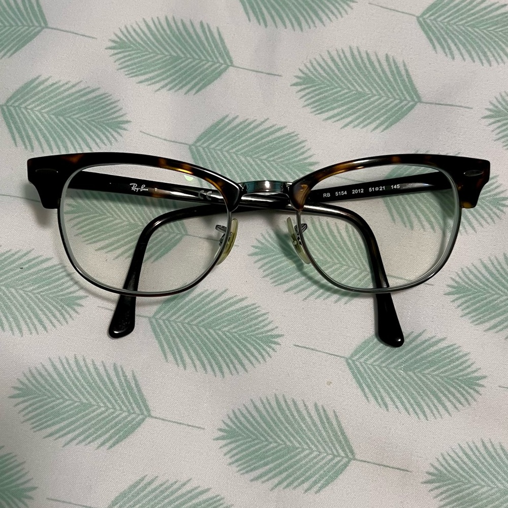 Ray-Ban Tortoise & Silver cat-eye graded glasses